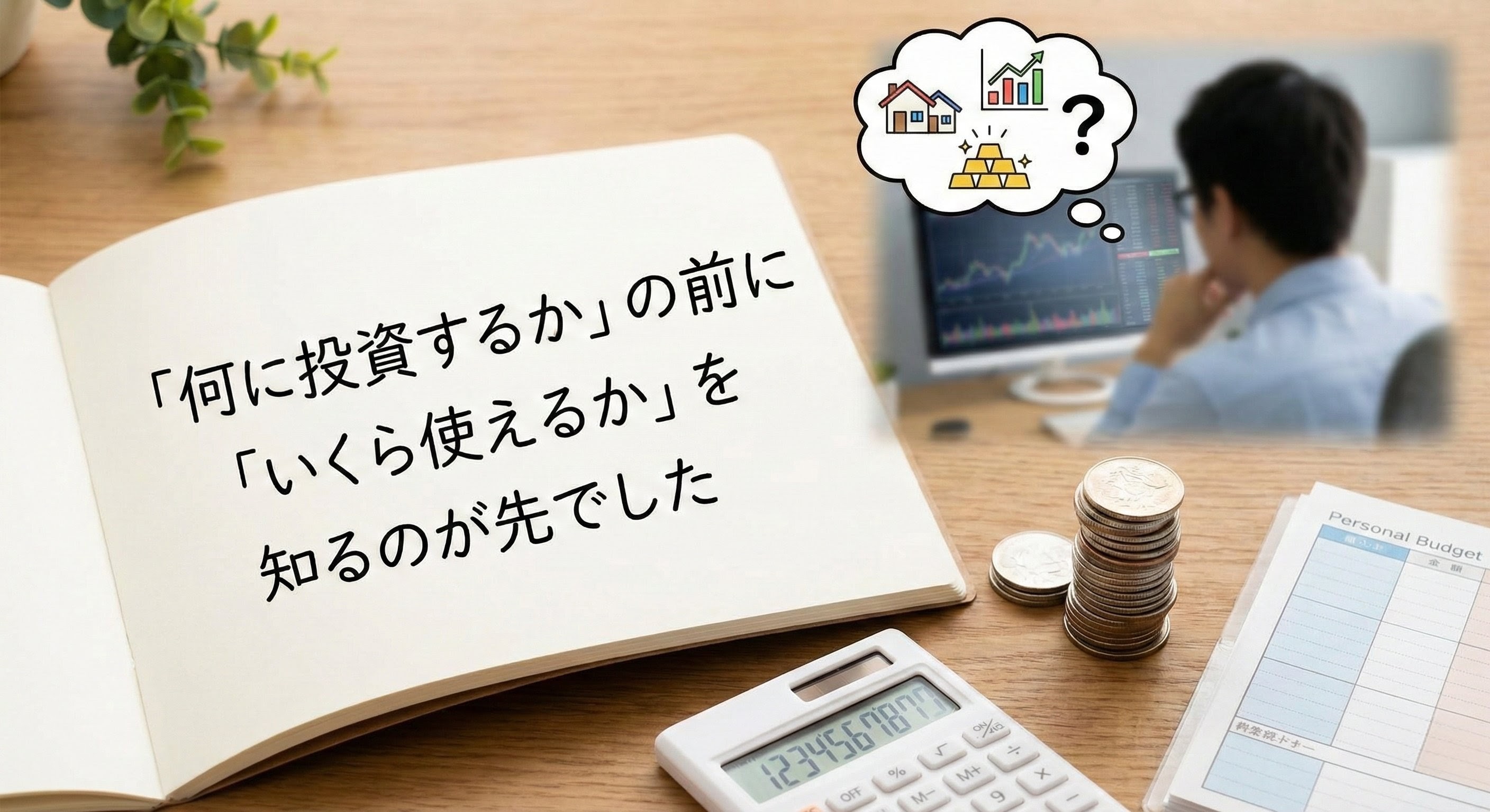 「何に投資するか」の前に「いくら使えるか」を知るのが先でした